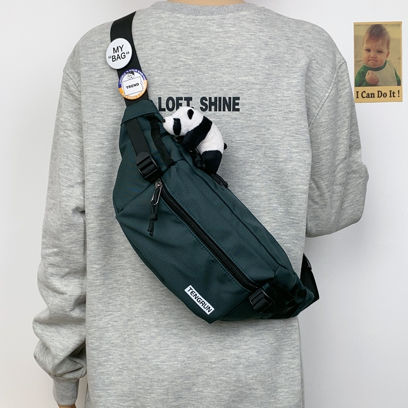 Green for two badges and panda